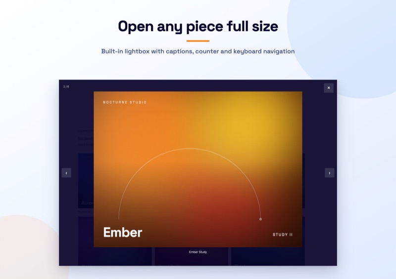 Built in lightbox