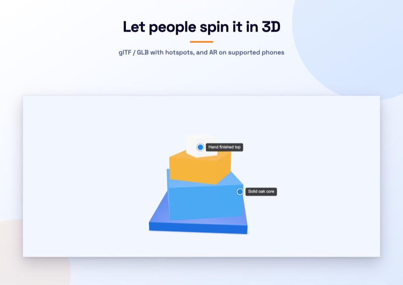Let people spin it in 3D
